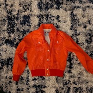 Sportease Bright Orange Nylon Jacket